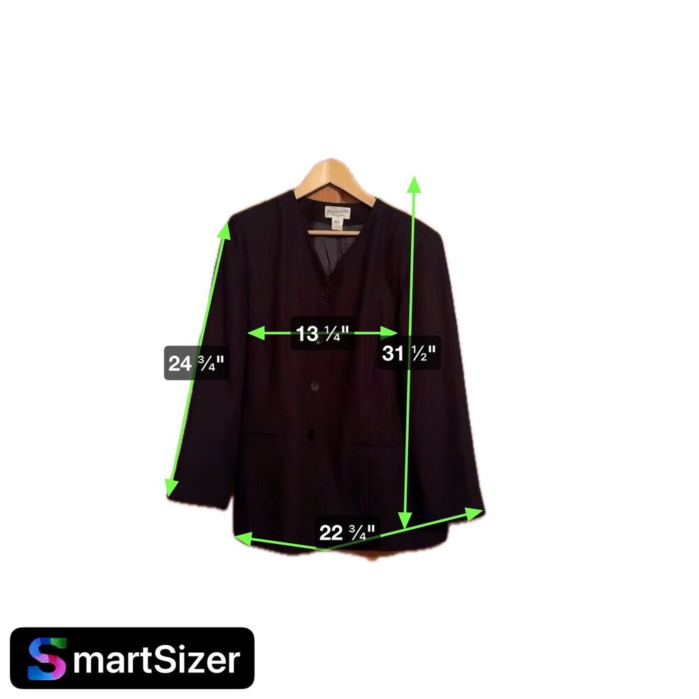 Woman's Pendleton Black Blazer 14w [Clothing 359] View 3